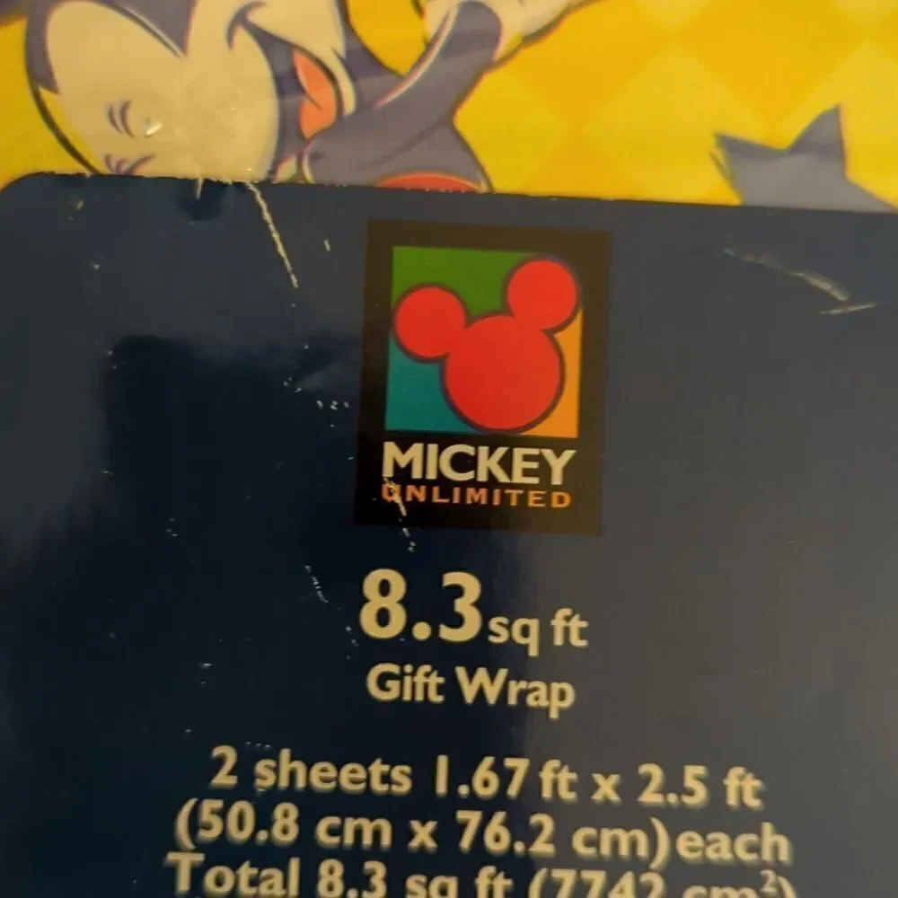 Disney‎ Minnie and Mickey mouse vintage wrapping paper 🆕
